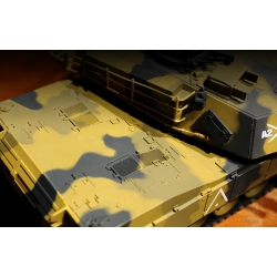 Czołg zdalnie sterowany ASG/IR/dym 1:24 U.S. M1A2 Abrams RTR 2.4Ghz - Heng Long 3816